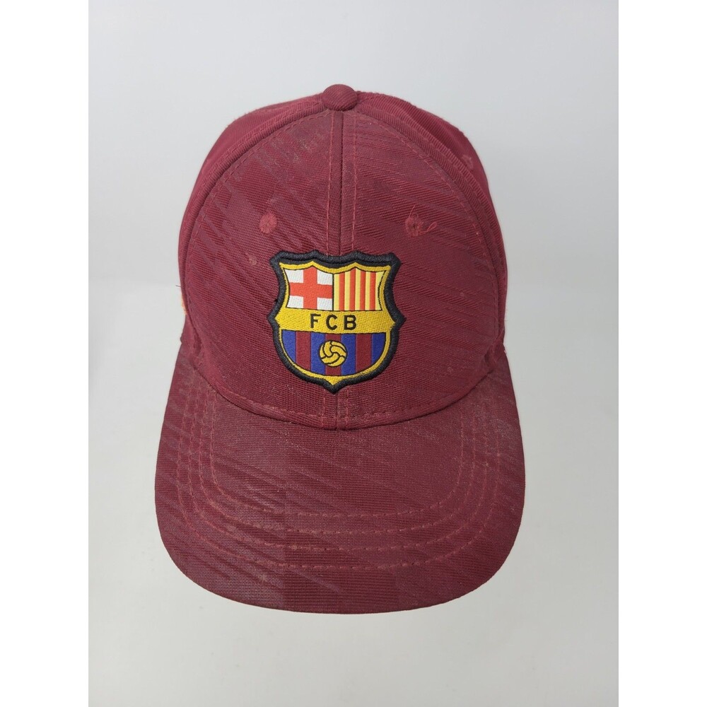 FC Barcelona Barca Soccer Snapback Hat One Size Official Product Red Blue EUC